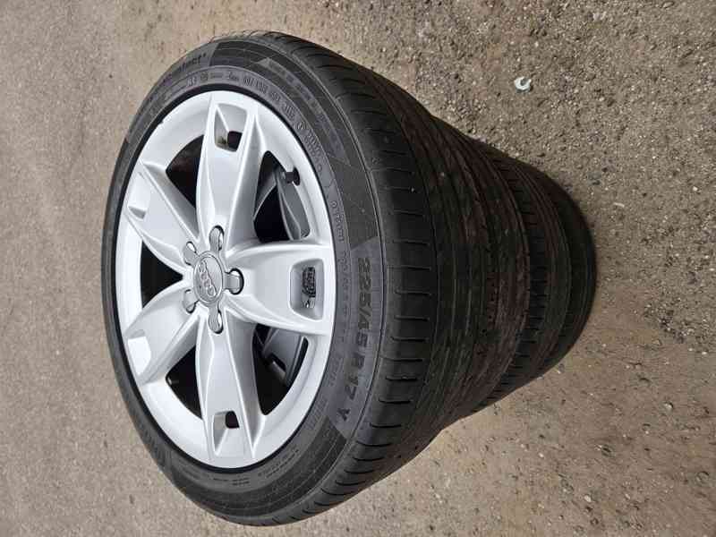 R17" alu kola Audi A3, Škoda, Golf 5x112 7,5jx17 et56 číslo - foto 2