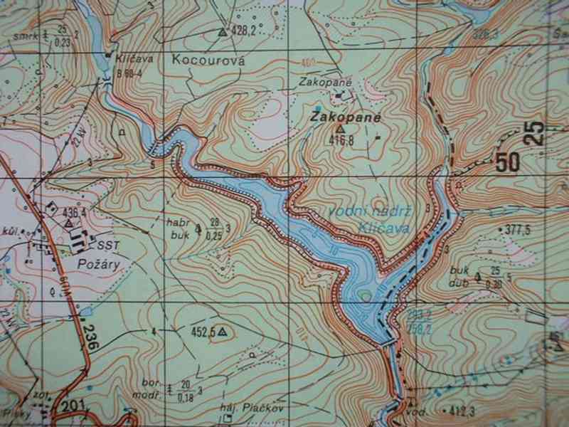 Vojenská profesionální tajná mapa Křivoklátsko - foto 4