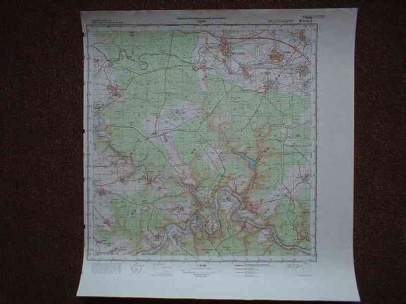 Vojenská profesionální tajná mapa Křivoklátsko - foto 9