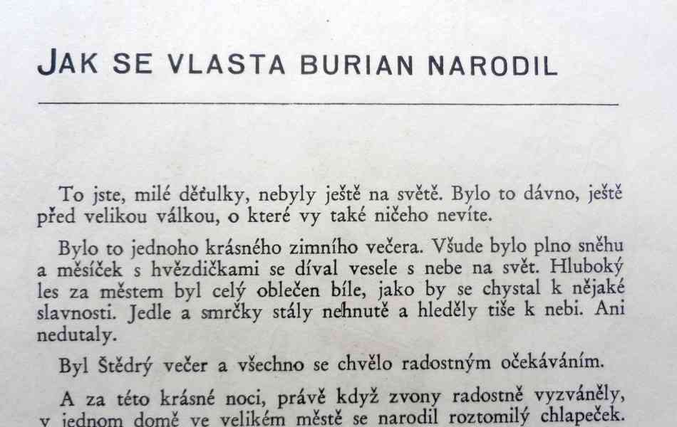 Vlasta Burian - Veselé vyprávění dětem, kniha rok 1941  - foto 4