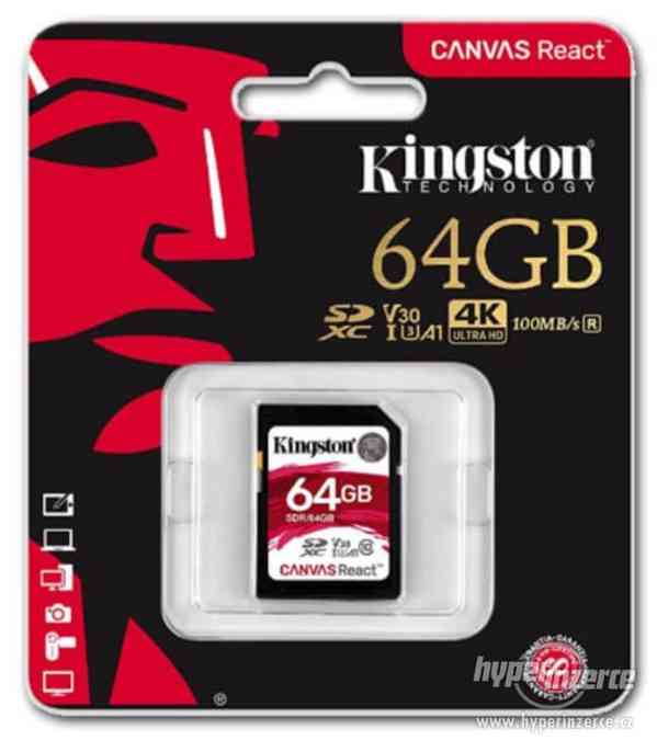Paměťová karta Kingston Canvas React SDXC 64GB UHS-I U3 - foto 1