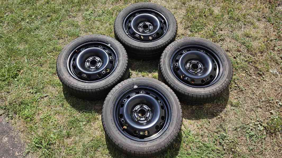 Škoda Fabia letní pneumatiky 195/55 R15 disky 6Jx15 5x100 - foto 2