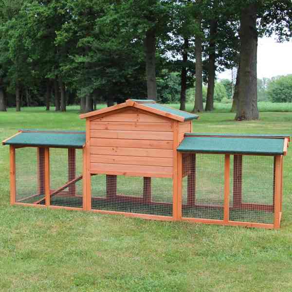 Velká králíkárna s výběhem klec pro králíky 212cm - foto 3