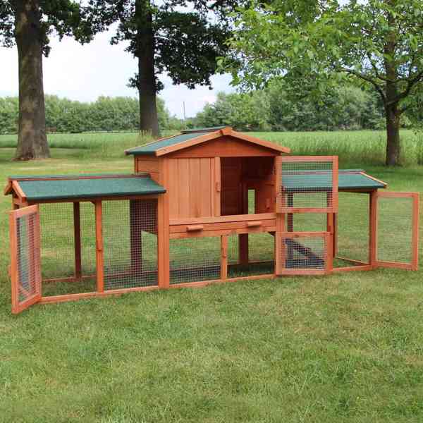 Velká králíkárna s výběhem klec pro králíky 212cm - foto 1