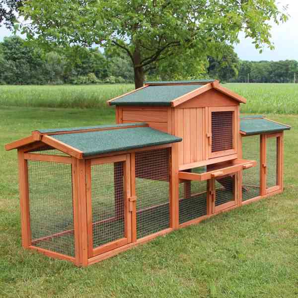 Velká králíkárna s výběhem klec pro králíky 212cm - foto 2