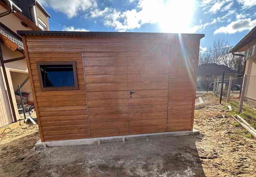 Zahradní domek 4x2,5m -  Dvoukřídlá vrata - okno TS1002 - foto 3
