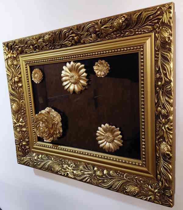 Originální 3D obraz s květy, komplet růční práce, vip, 1/1 - foto 2