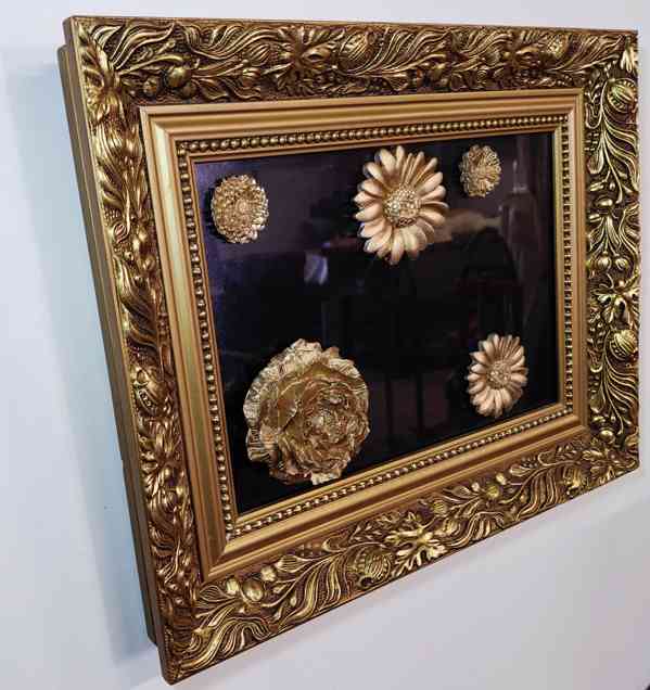 Originální 3D obraz s květy, komplet růční práce, vip, 1/1 - foto 4