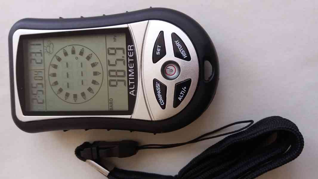 digitální výškoměr, barometr, teploměr, kompas - foto 2