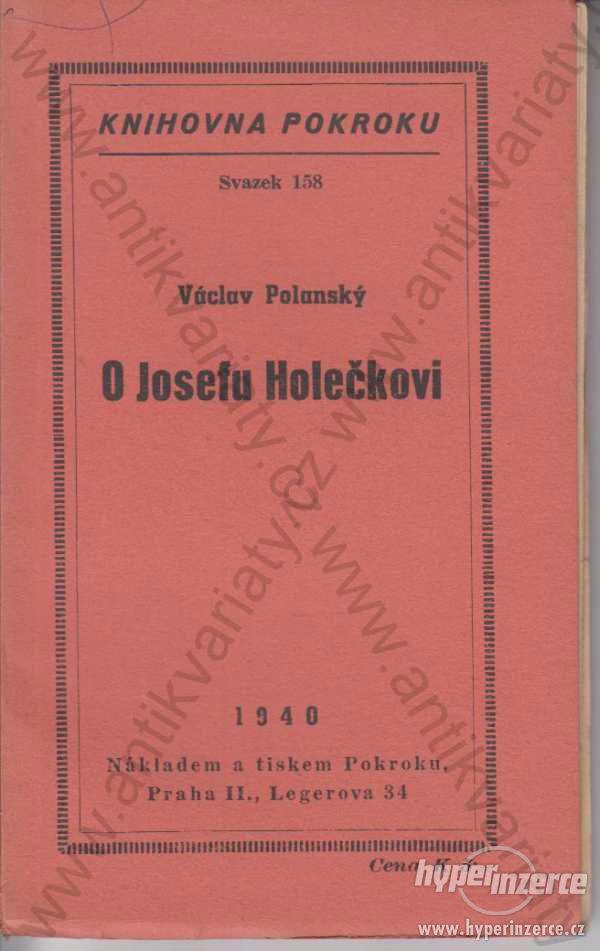 O Josefu Holečkovi - foto 1