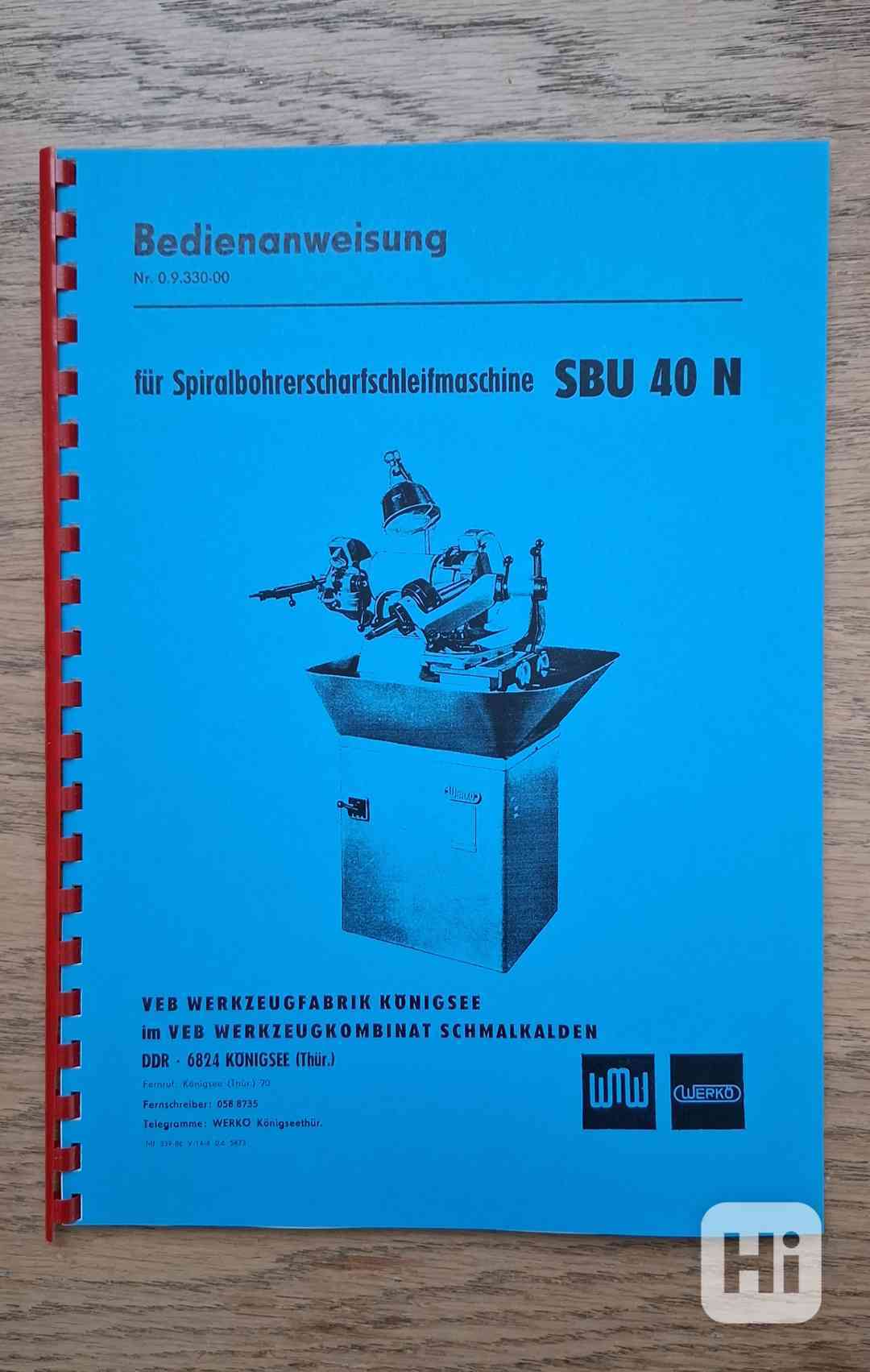 Návod brusky na vrtáky SBU-40N - foto 1