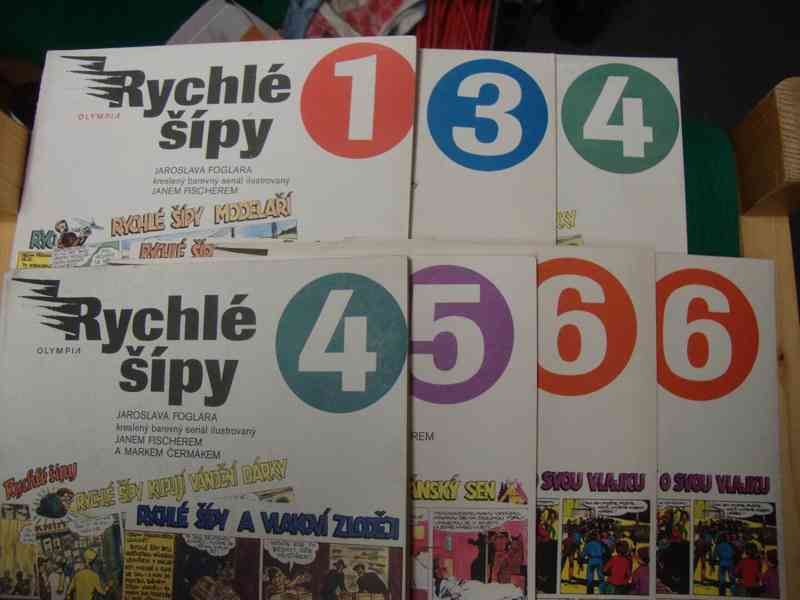 RYCHLÉ ŠÍPY JAROSLAV FOGLAR OLYMPIA PRAHA 1991 7x SEŠIT - foto 2