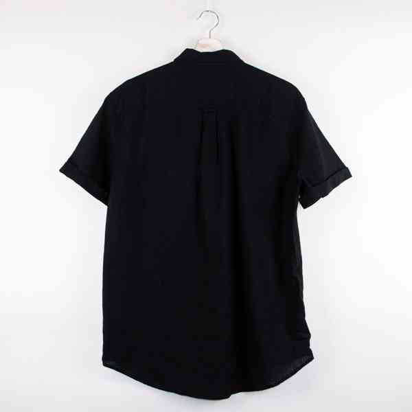 Pier One - Pánská lněná košile s krátkým rukávem Velikost: M - foto 4
