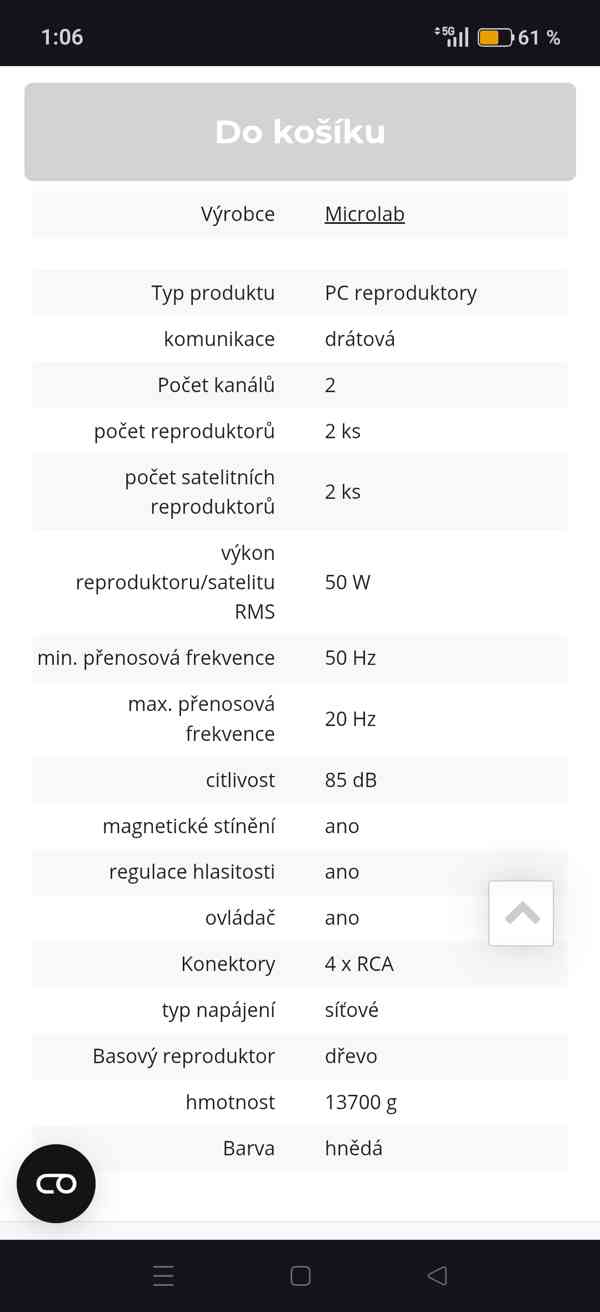 reproduktory Microlab 6C 2x 50 W - foto 5