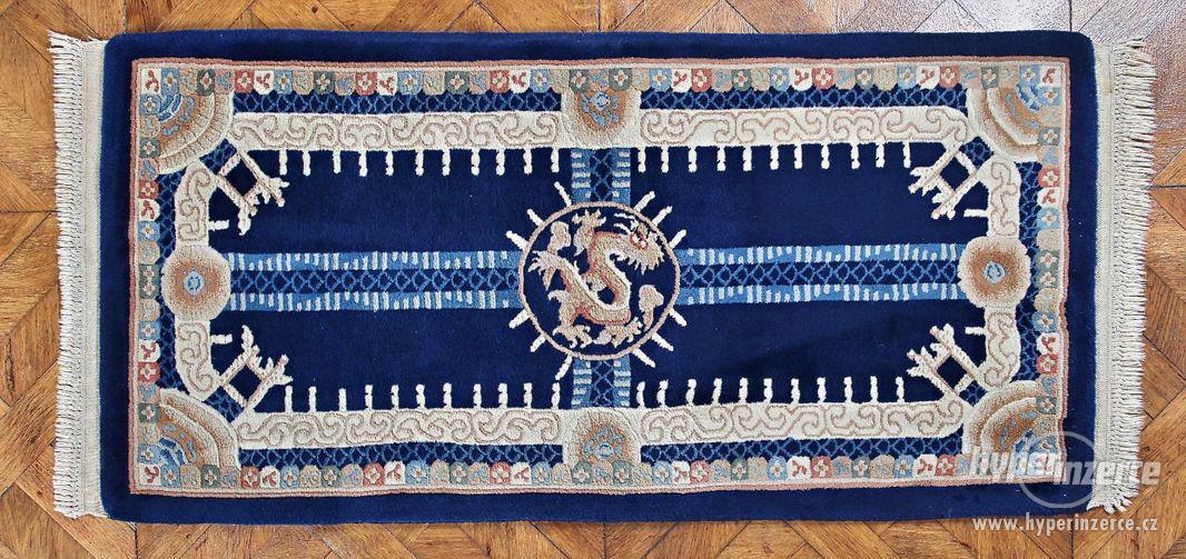 Čínský koberec s drakem 160 X 73 cm - foto 1