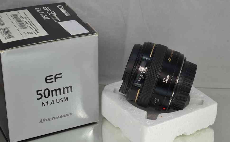 Canon EF 50mm f/1.4 USM **full-frame Pevný  - foto 1