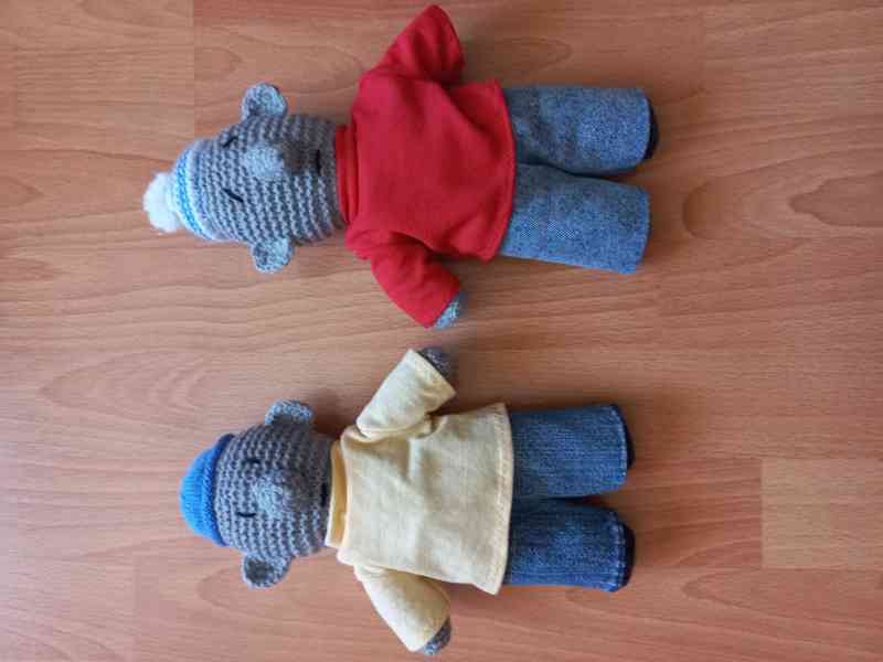 ručně pletené hračky-veselý medvídek a další pohád.postavy - foto 3
