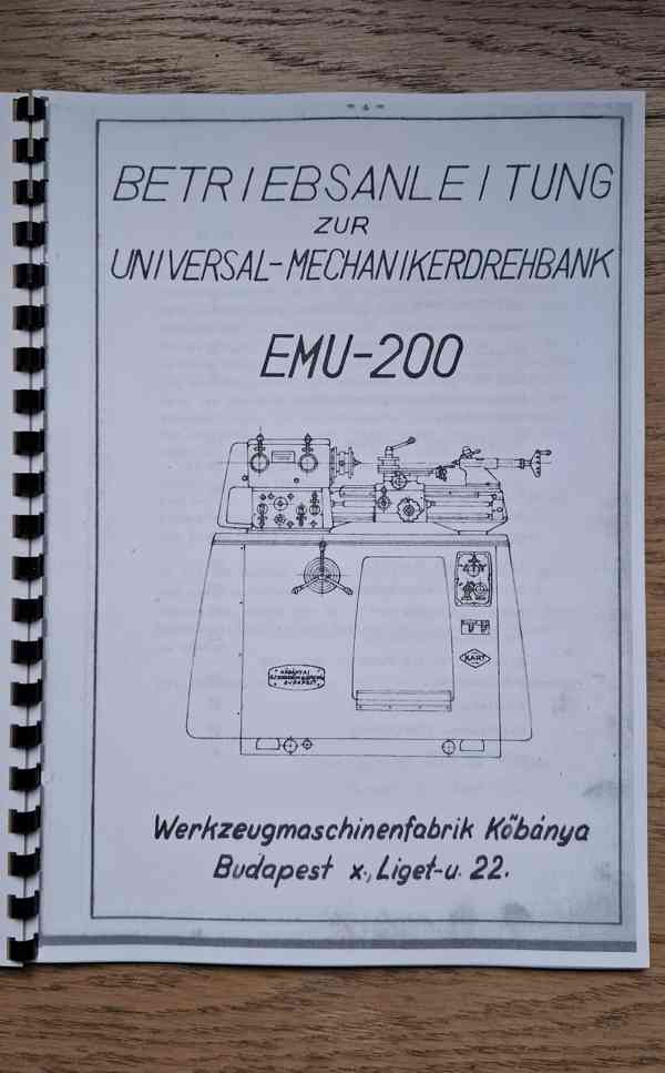 Návod maďar. soustruhu EMU-200 - foto 2