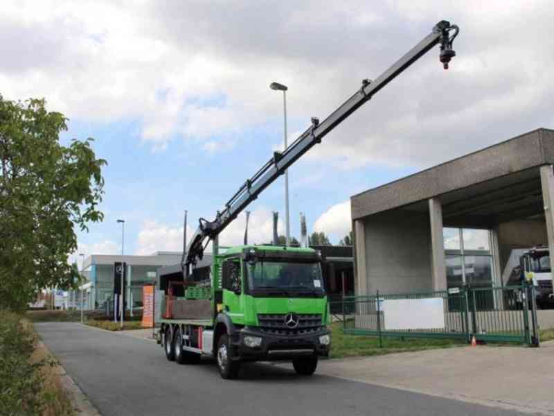 Eur6 valník 6x4 Mercedes + HIAB 23tm / 15m dosah - foto 4