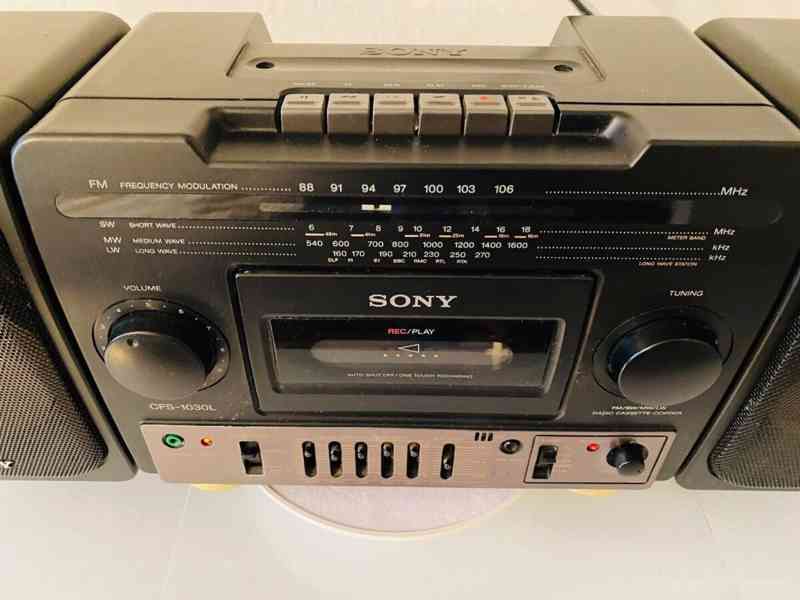 Radiomagnetofon Sony CFS-1030l, 90.léta - foto 2