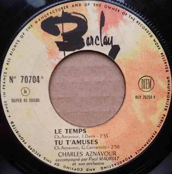 Charles Aznavour – Le Temps (EP) - foto 3