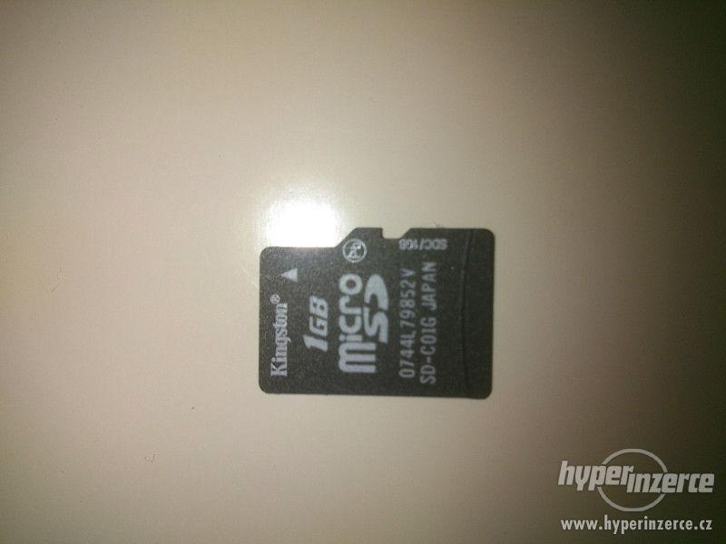 Micro SD paměťová karta 1GB Kingston - foto 1