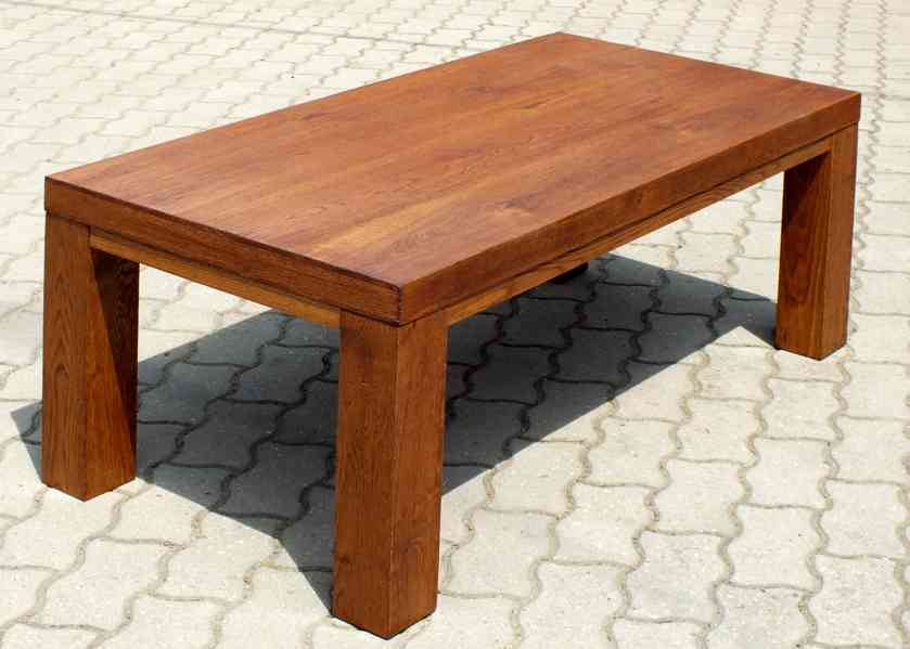 Dubový masivní konferenční stůl, stolek - foto 2