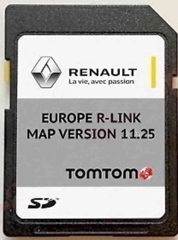 Mapy SD karta Renault R-Link TOM-TOM Europa 2024-25