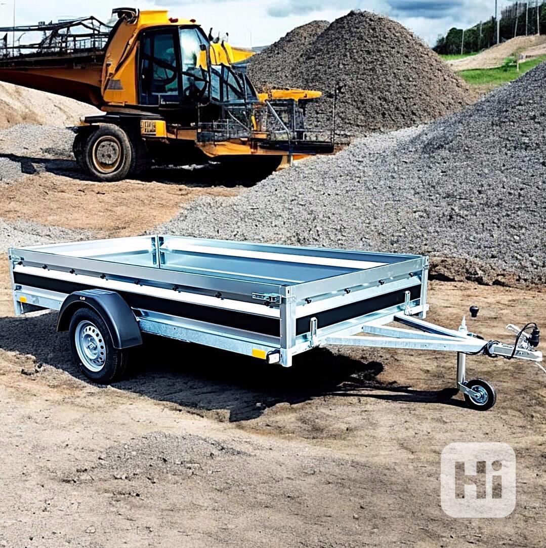 Nový přívěsný vozík 3,0m x1,50, řidičák B, svařovaný rám,DPH - foto 1