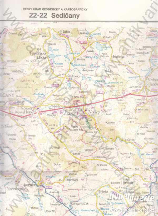 Základní mapa ČSSR - Sedlčany 1:50 000 - foto 1