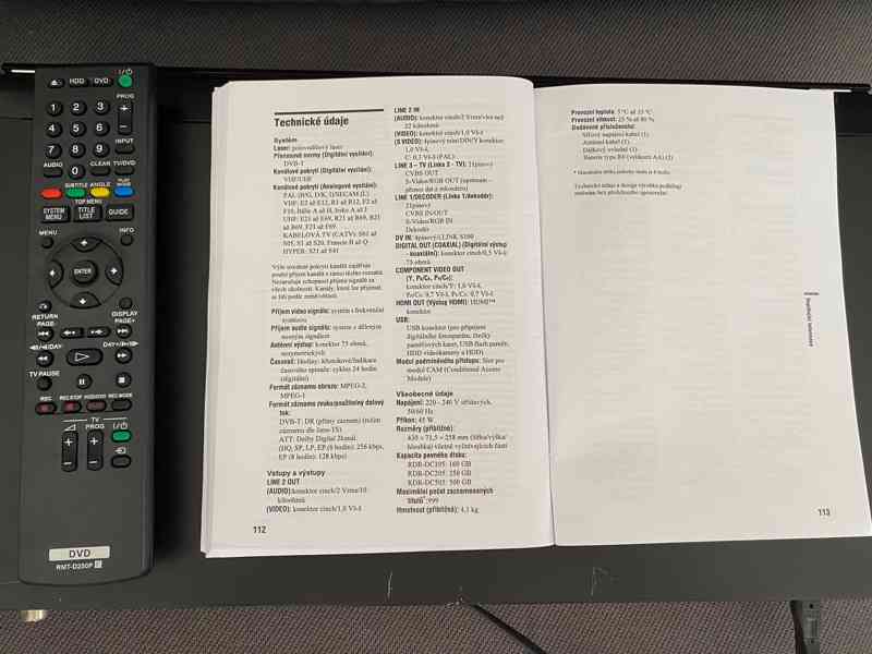 DVD / HDD rekordér Sony RDR-DC105 - foto 12