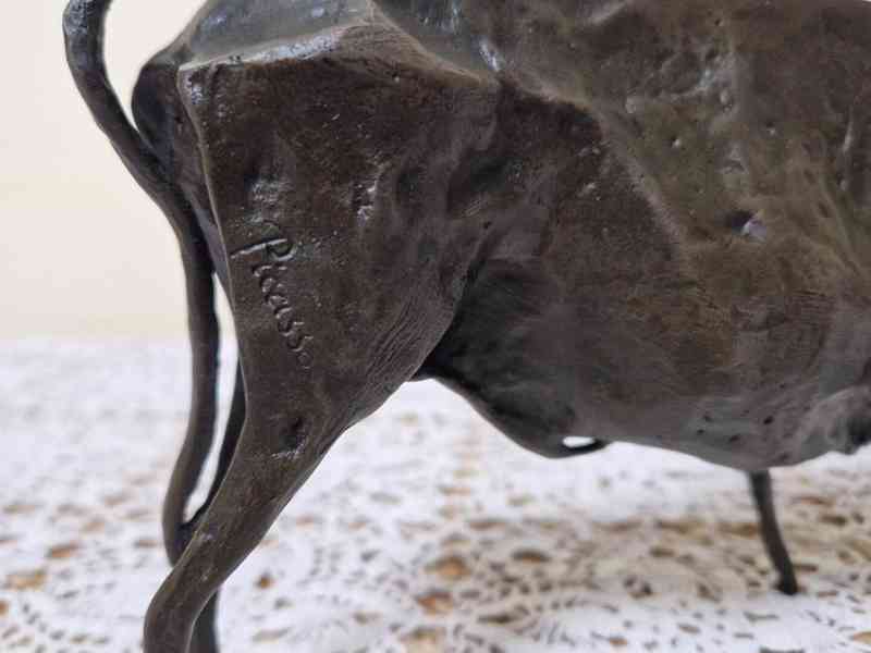 Bronzová Soška Býk Kubismus Picasso - foto 6