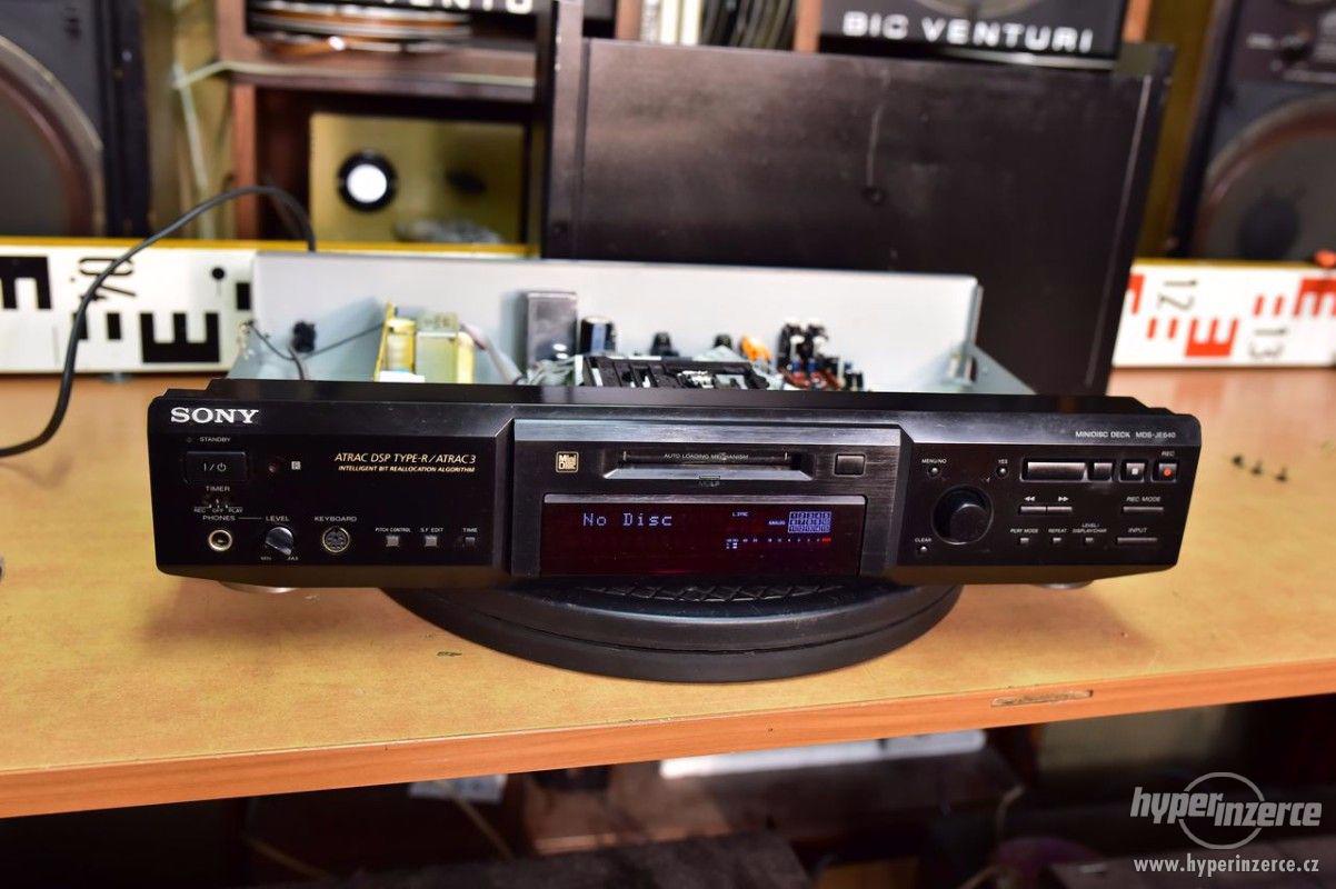 SONY minidisc deck MDSJE 640, k údržbě (reading Error) bazar
