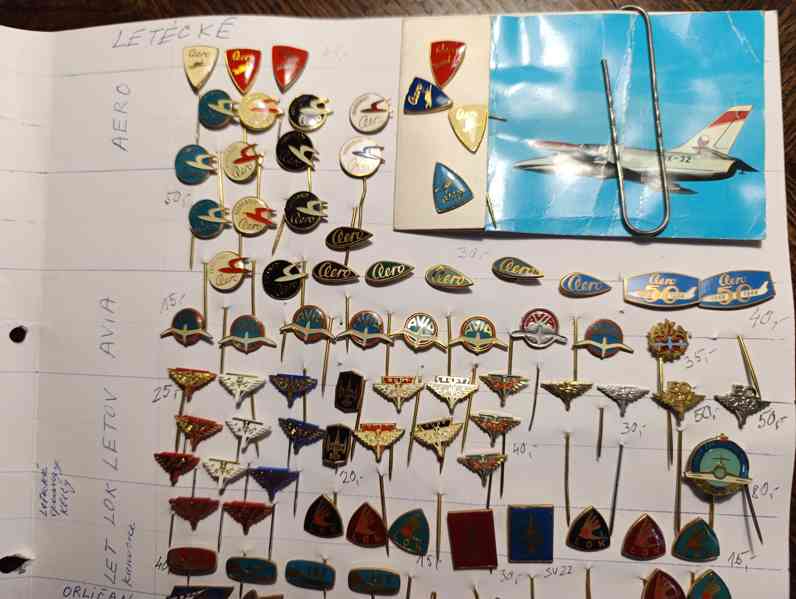 Retro odznaky výrobců a opraven letadel ČSSR - foto 2