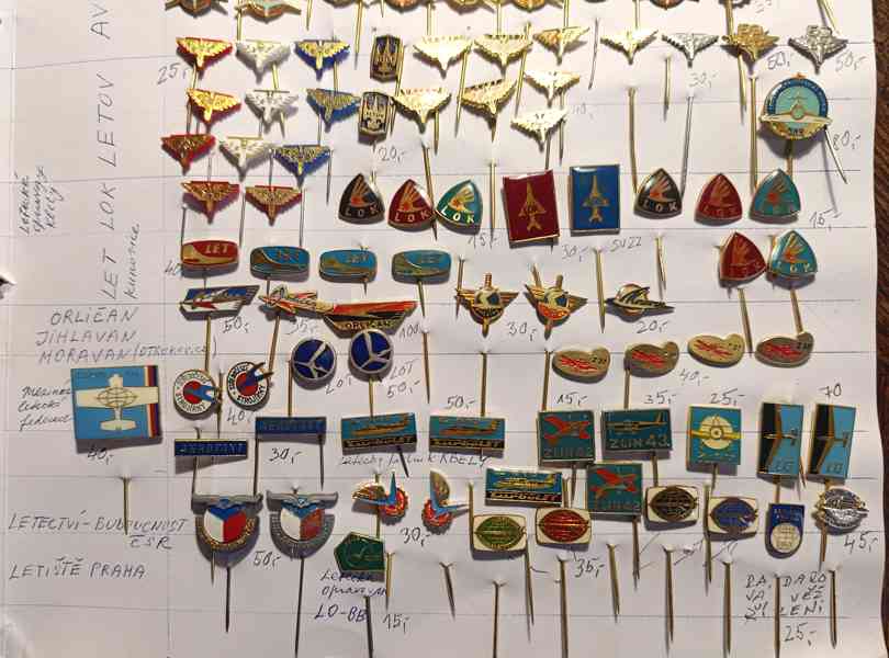 Retro odznaky výrobců a opraven letadel ČSSR - foto 3