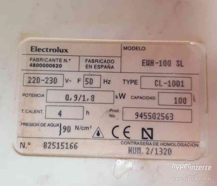 BOJLER ELEKTRICKÝ, ELECTROLUX, LEVNĚ PRODÁM - foto 2