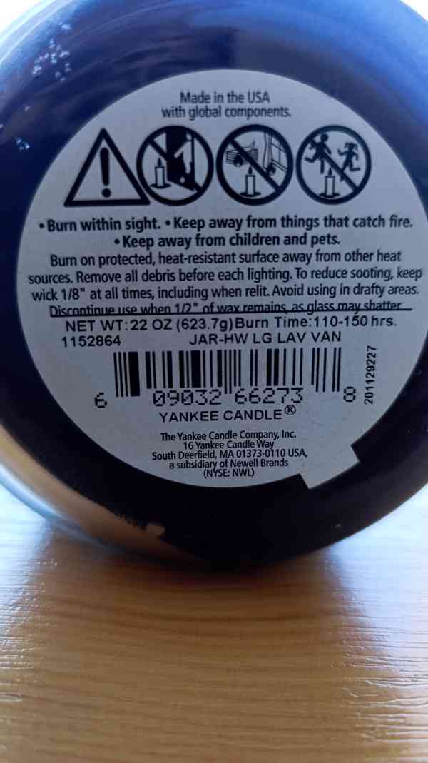 Yankee Candle Lavender Vanilla 623g - foto 2