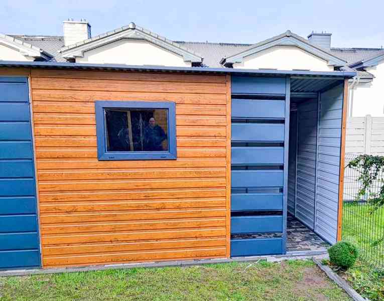 Zahradní domek 5x3m + přístřešek 1m, spád dozadu TS513 - foto 4