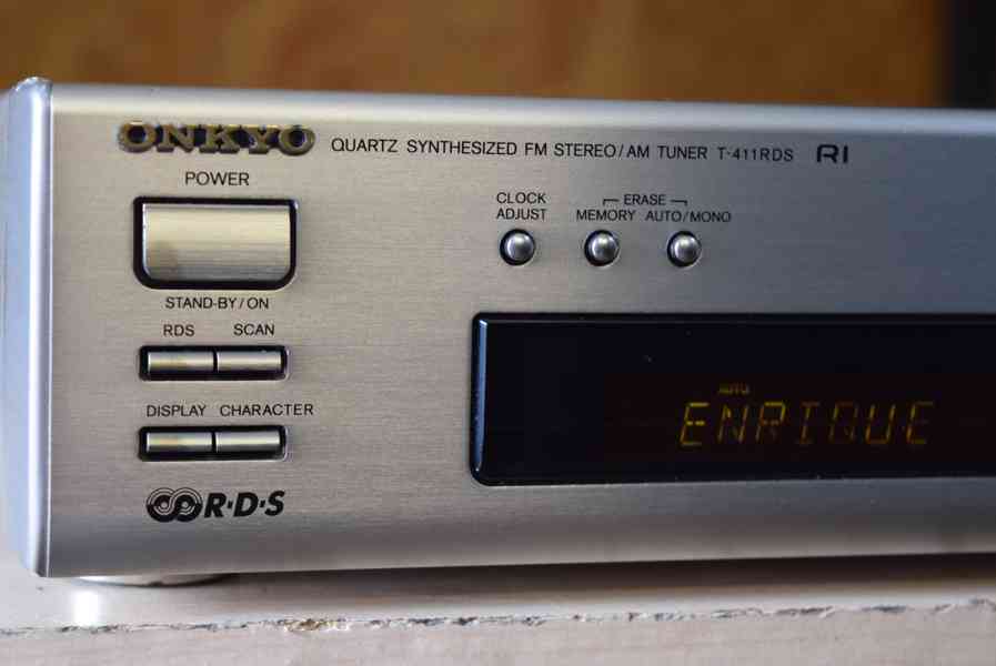 ONKYO T-411RDS LEVNÝ STEREO TUNER S RDS !! - foto 2