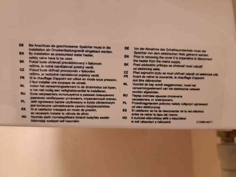 Bojler elektrický STIEBEL Eltron PSH 100 Universal - foto 3