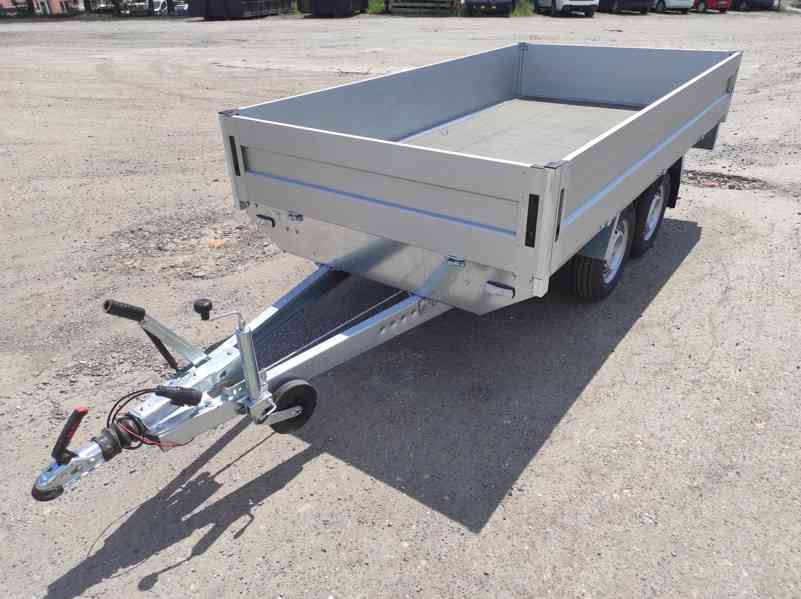 Nový přívěsný vozík BORO 310 x 160 cm, ALU bočnice - foto 6