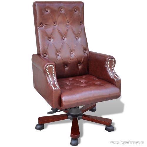 Nové kancelářské kožené křeslo židle Boss - foto 1