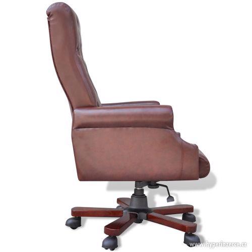 Nové kancelářské kožené křeslo židle Boss - foto 4