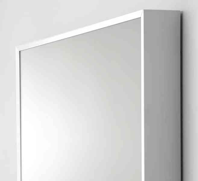 Velké zrcadlo IKEA HOVET, 196 × 78 cm, hliníkový rám - foto 3