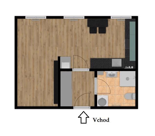 PRONÁJEM ATYPICKÉHO CIHLOVÉHO BYTU 1+KK BRNO – STŘED - foto 11