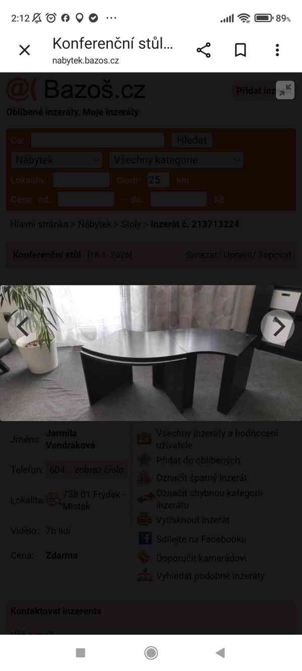 Stůl konferenční rozložitelný na stolky  - foto 3