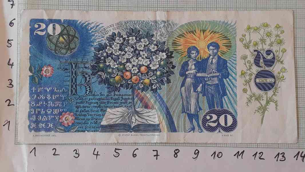20 Kčs 1988 série H46 152521  - foto 2