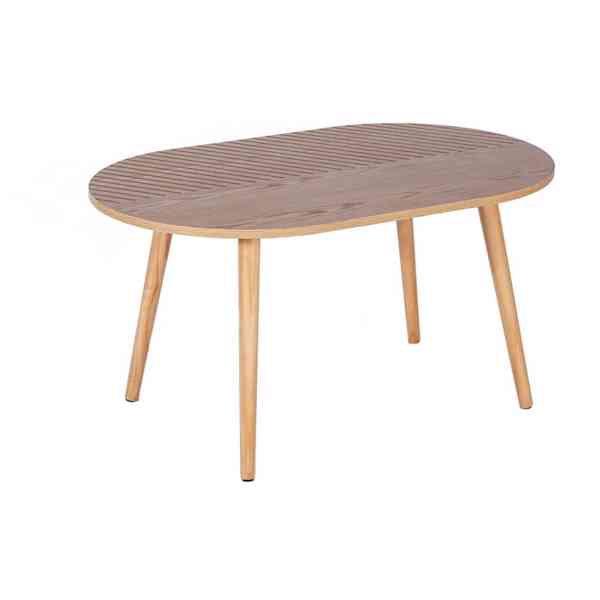 Oválný konferenční stolek Leo dřevěný - foto 2