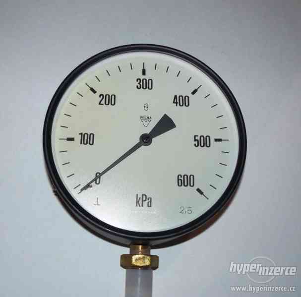 Manometr průměr 160 mm  0-600 kPa (0-6 bar) NOVÝ - foto 2