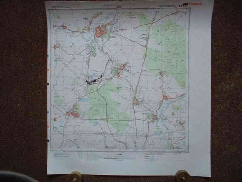 Vojenská profesionální tajná mapa Dobřany 1:25 - foto 10
